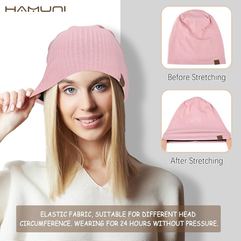 HAMUNI Slouchy Beanie for Men Women Soft Lightweight Running Beanie Hat Chemo Cap Skull Cap - Image 4